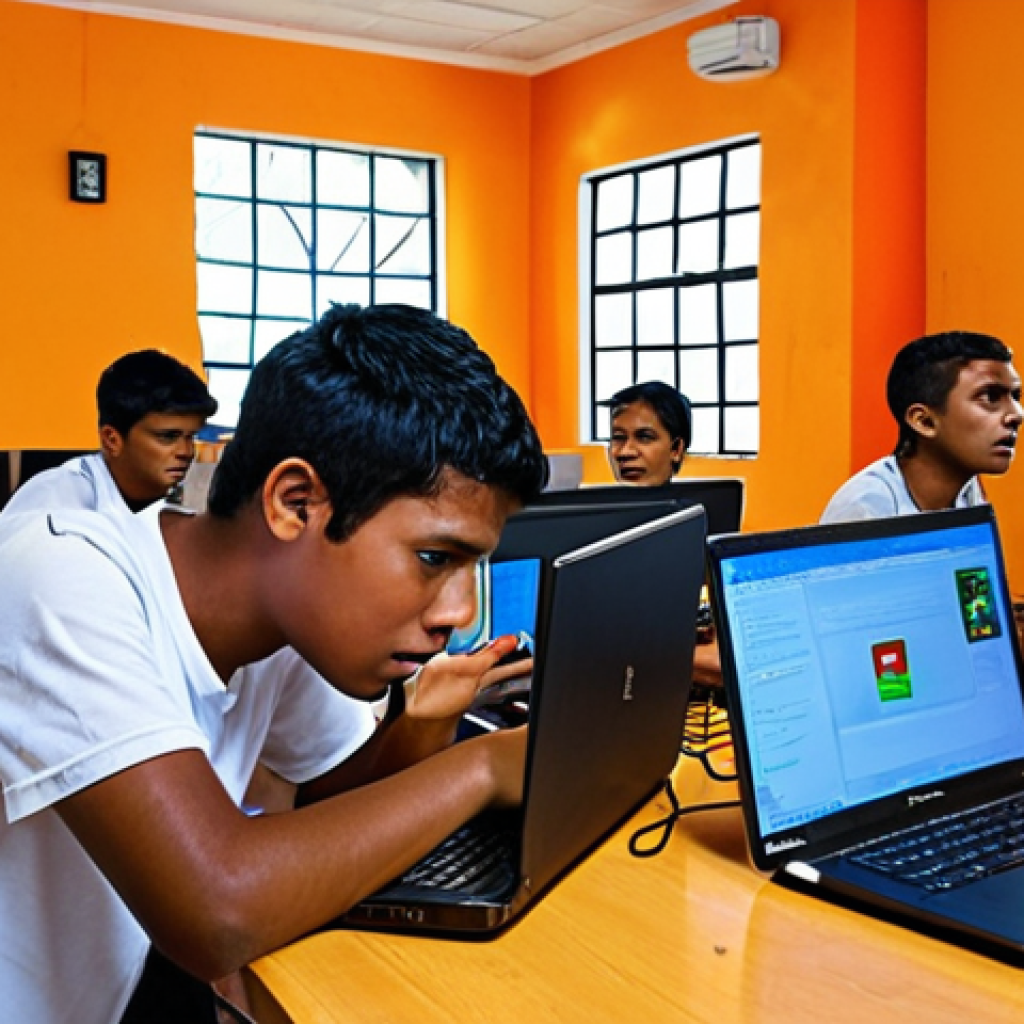 **
A bustling, hopeful tech startup scene in Dili, East Timor. Young Timorese coders are huddled around laptops in a brightly lit co-working space, filled with energy and determination. The background shows a blend of traditional Timorese architecture and modern technology, symbolizing the IT industry's potential in the nation. Capture the contrast of limited internet infrastructure struggling to keep up with youthful enthusiasm.
**
