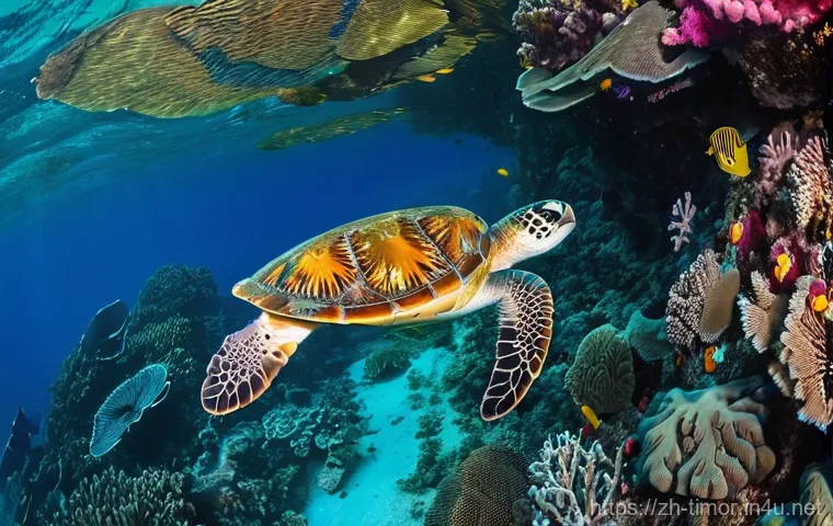 동티모르 야생 동물 - **Vibrant Atauro Island Coral Reef:** A stunning underwater scene showcasing the exceptional biodive...